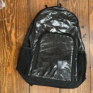 Black Glitter Backpack